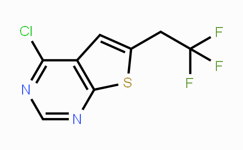 CAS No. 1628317-85-0, 4-Chloro-6-(2,2,2-trifluoroethyl)thieno[2,3-d]pyrimidine