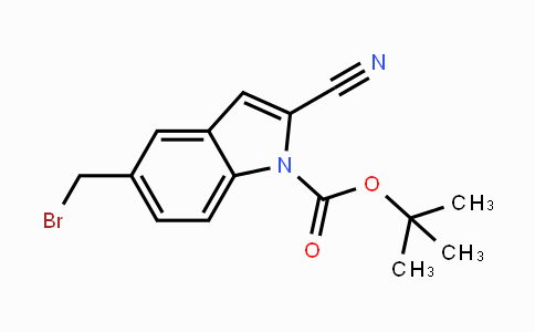 CAS No. 1628318-10-4, tert-Butyl 5-(bromomethyl)-2-cyano-1H-indole-1-carboxylate