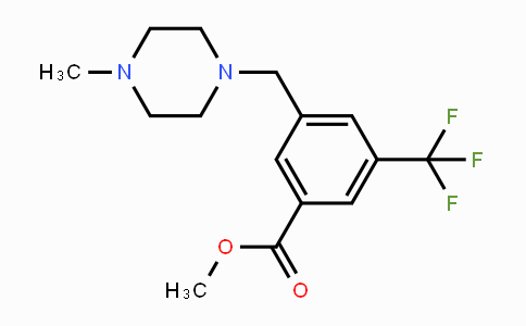 CAS No. 2206820-62-2, Methyl 3-((4-methylpiperazin-1-yl)methyl)-5-(trifluoromethyl)benzoate