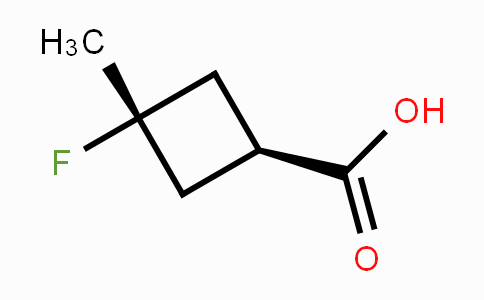 CAS No. 1455037-43-0, (1r,3r)-3-Fluoro-3-methylcyclobutanecarboxylic acid