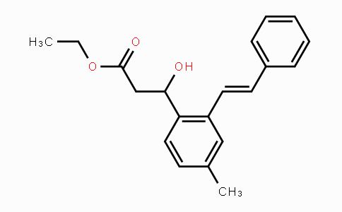 CAS No. 1951458-60-8, (E)-Ethyl 3-hydroxy-3-(4-methyl-2-styrylphenyl)propanoate