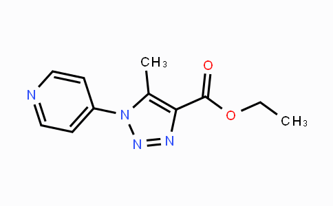 CAS No. 2205414-94-2, Ethyl 5-methyl-1-(pyridin-4-yl)-1H-1,2,3-triazole-4-carboxylate