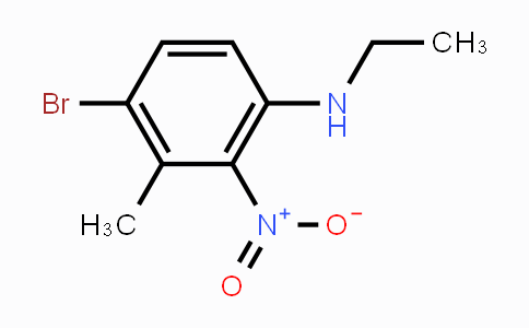CAS No. 1799974-72-3, 4-Bromo-N-ethyl-3-methyl-2-nitroaniline