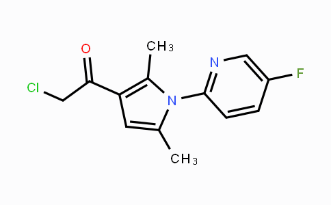 CAS No. 1482965-26-3, 2-Chloro-1-[1-(5-fluoropyridin-2-yl)-2,5-dimethyl-1H-pyrrol-3-yl]ethan-1-one