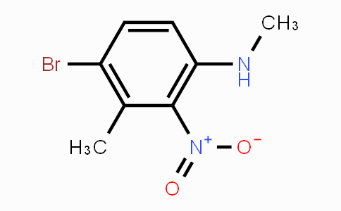CAS No. 859914-00-4, 4-Bromo-N,3-dimethyl-2-nitroaniline