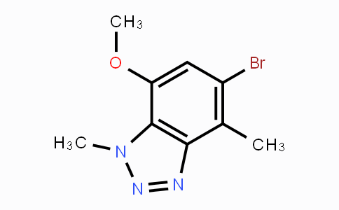 CAS No. 1799976-07-0, 5-Bromo-7-methoxy-1,4-dimethyl-1H-benzo[d][1,2,3]triazole