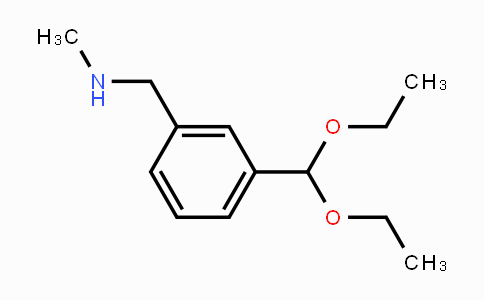 CAS No. 2166837-53-0, 1-(3-(Diethoxymethyl)phenyl)-N-methylmethanamine