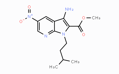 CAS No. 2205311-45-9, Methyl 3-amino-1-isopentyl-5-nitro-1H-pyrrolo[2,3-b]pyridine-2-carboxylate