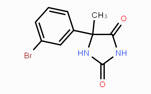 CAS No. 6943-33-5, 5-(3-Bromo-phenyl)-5-methyl-imidazolidine-2,4-dione