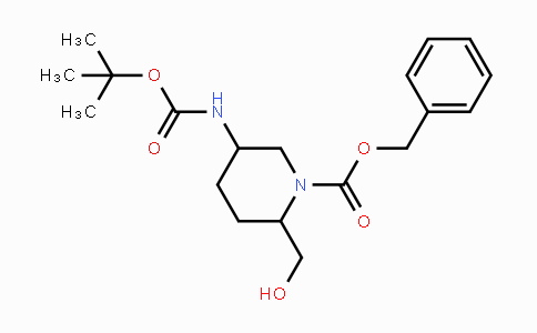 CAS No. 1792184-48-5, Benzyl 5-((tert-butoxycarbonyl)amino)-2-(hydroxymethyl)piperidine-1-carboxylate