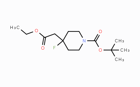 CAS No. 1235842-48-4, tert-Butyl 4-(2-ethoxy-2-oxoethyl)-4-fluoropiperidine-1-carboxylate