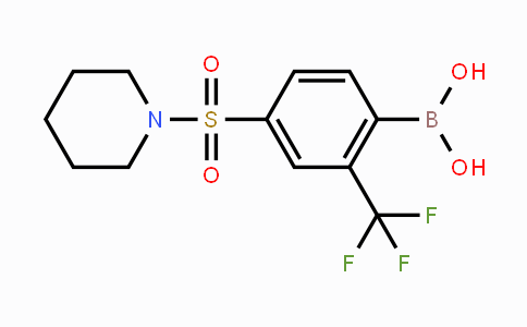 CAS No. 2096339-82-9, 4-(Piperidin-1-ylsulfonyl)-2-trifluoromethylphenylboronic acid