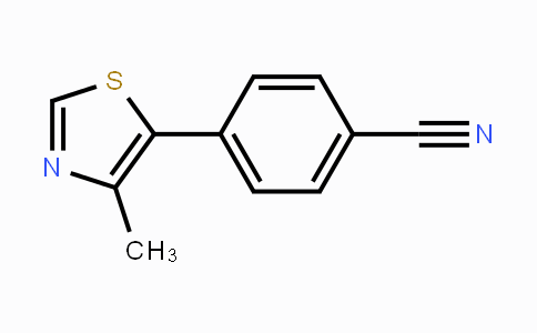 CAS No. 122957-57-7, 4-(4-Methylthiazol-5-yl)benzonitrile