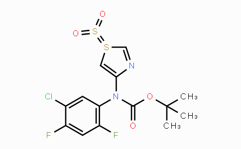 CAS No. 1235406-85-5, tert-Butyl (5-chloro-2,4-difluorophenyl)sulfonyl(thiazol-4-yl)carbamate
