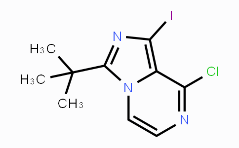 CAS No. 1211524-21-8, 3-(tert-Butyl)-8-chloro-1-iodoimidazo[1,5-a]pyrazine