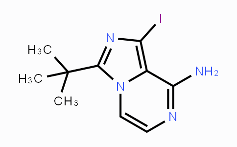 CAS No. 1320267-01-3, 3-(tert-Butyl)-1-iodoimidazo[1,5-a]pyrazin-8-amine