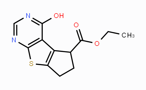 CAS No. 1388893-76-2, Ethyl 4-hydroxy-6,7-dihydro-5H-cyclopenta[4,5]thieno[2,3-d]pyrimidine-5-carboxylate