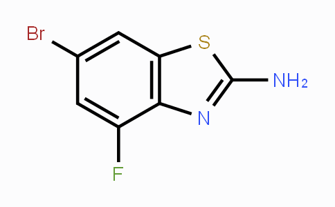 CAS No. 383131-45-1, 6-Bromo-4-fluorobenzo[d]thiazol-2-amine