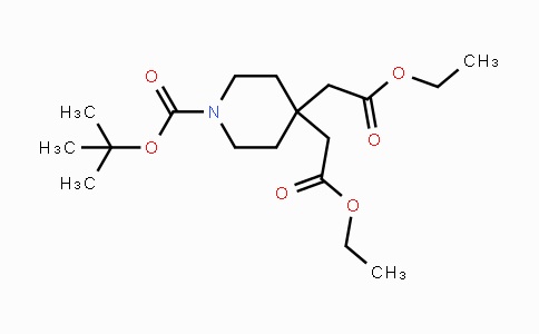 1051383-60-8 | Diethyl 2,2'-(1-(tert-butoxycarbonyl)piperidine-4,4-diyl)diacetate