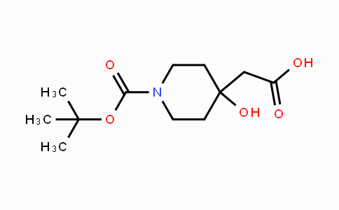 CAS No. 502482-52-2, 2-(1-(tert-Butoxycarbonyl)-4-hydroxypiperidin-4-yl)acetic acid