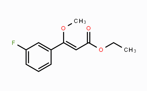 CAS No. 635324-56-0, Ethyl 3-(3-fluorophenyl)-3-methoxyacrylate