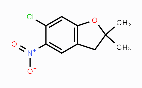 CAS No. 1334614-55-9, 6-Chloro-2,2-dimethyl-5-nitro-2,3-dihydrobenzofuran