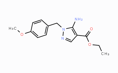 CAS No. 384835-92-1, Ethyl 5-amino-1-(4-methoxybenzyl)-1H-pyrazole-4-carboxylate