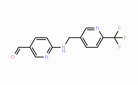 CAS No. 1246889-70-2, 6-(((6-(Trifluoromethyl)pyridin-3-yl)methyl)amino)nicotinaldehyde