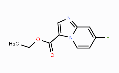 CAS No. 1313408-99-9, 7-Fluoroimidazo[1,2-a]pyridine-3-carboxylic acid ethyl ester