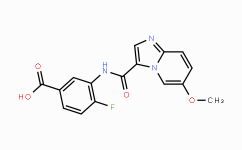 CAS No. 2088942-45-2, 4-Fluoro-3-[(6-methoxyimidazo[1,2-a]pyridine-3-carbonyl)amino]benzoic acid