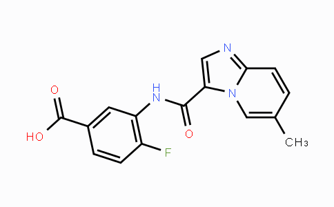 CAS No. 2088945-60-0, 4-Fluoro-3-[(6-methyl-imidazo[1,2-a]pyridine-3-carbonyl)-amino]-benzoic acid