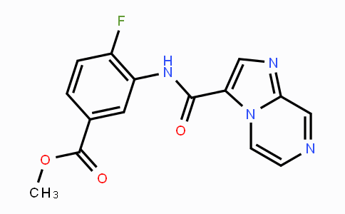 CAS No. 2088942-41-8, 4-Fluoro-3-[(imidazo[1,2-a]pyrazine-3-carbonyl)-amino]benzoic acid methyl ester