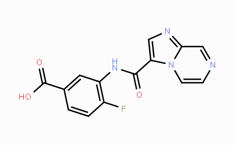 DY111898 | 2088941-83-5 | 4-Fluoro-3-[(imidazo[1,2-a]pyrazine-3-carbonyl)-amino]benzoic acid