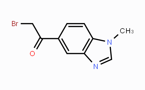 CAS No. 910036-80-5, 2-Bromo-1-(1-methyl-1H-benzoimidazol-5-yl)-ethanone
