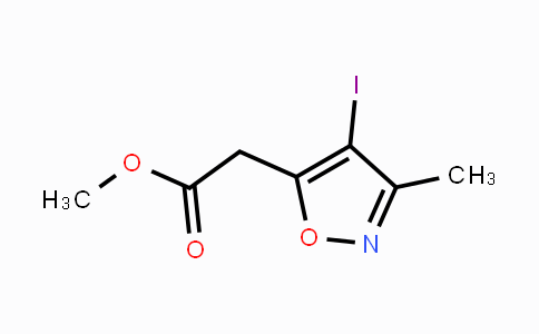 CAS No. 1356600-44-6, (4-Iodo-3-methylisoxazol-5-yl)acetic acid methyl ester