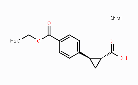 CAS No. 1597426-80-6, trans-4-(2-Carboxycyclopropyl)benzoic acid ethyl ester