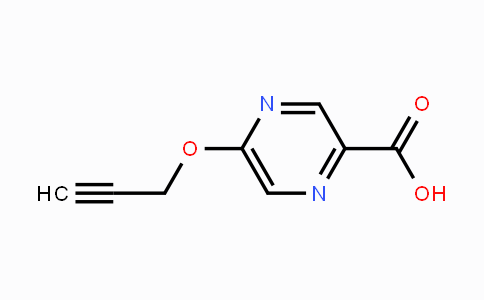 CAS No. 1343058-10-5, 5-Prop-2-ynyloxypyrazine-2-carboxylic acid
