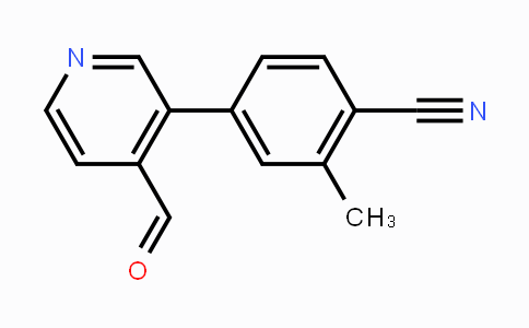 CAS No. 1308669-68-2, 4-(4-Formylpyridin-3-yl)-2-methylbenzonitrile
