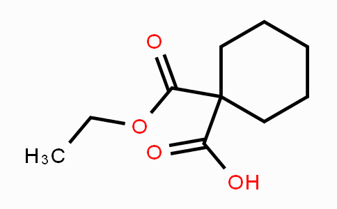 CAS No. 54379-17-8, 1,1-Cyclohexanedicarboxylic acid 1-ethyl ester