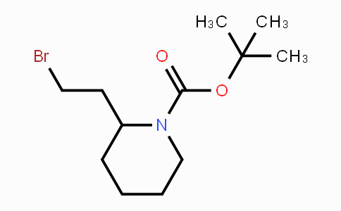 CAS No. 210564-52-6, tert-Butyl 2-(2-bromoethyl)piperidine-1-carboxylate