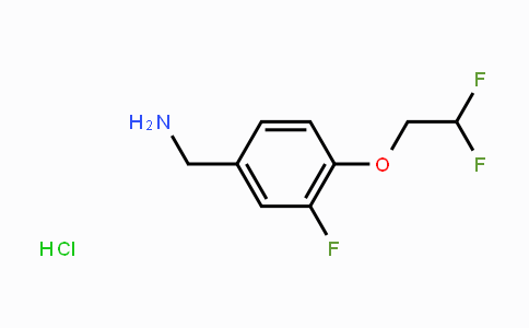 CAS No. 1373865-71-4, 4-(2,2-Difluoroethoxy)-3-fluorobenzylamine hydrochloride