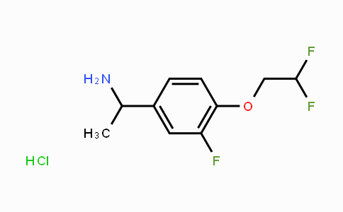 CAS No. 1373865-58-7, 1-[4-(2,2-Difluoroethoxy)-3-fluorophenyl]ethylamine hydrochloride