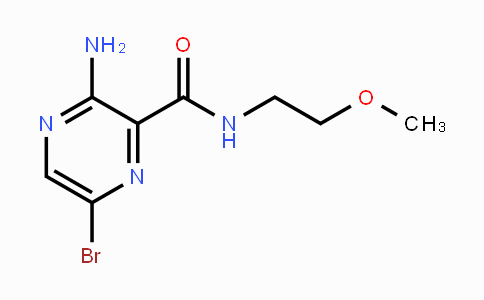 CAS No. 714218-67-4, 3-Amino-6-bromo-N-(2-methoxyethyl)pyrazine-2-carboxamide