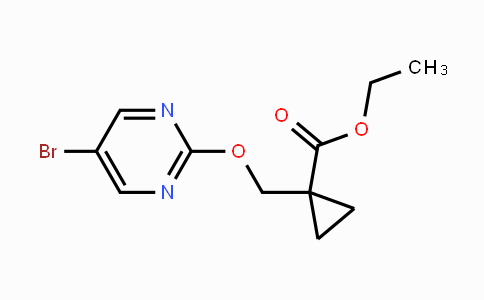CAS No. 1105052-58-1, Cyclopropanecarboxylic acid, 1-[[(5-bromo-2-pyrimidinyl)oxy]methyl]-, ethyl ester