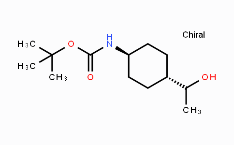 CAS No. 1416471-26-5, trans-[4-(1-Hydroxyethyl)cyclohexyl]carbamic acid tert-butyl ester