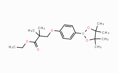 2,2-Dimethyl-3-[4-(4,4,5,5-tetramethyl-[1,3,2]dioxaborolan-2-yl)-phenoxy]-propionic acid ethyl ester