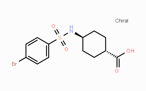 CAS No. 1310478-57-9, trans 4-(4-Bromobenzenesulfonylamino)-cyclohexanecarboxylic acid