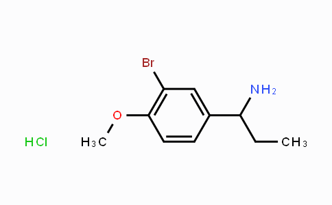 CAS No. 1039981-52-6, 1-(3-Bromo-4-methoxy-phenyl)-propylamine hydrochloride