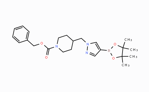 4-[4-(4,4,5,5-Tetramethyl-[1,3,2]dioxaborolan-2-yl)-pyrazol-1-ylmethyl]-piperidine-1-carboxylic acid benzyl ester