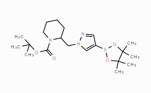 2-[4-(4,4,5,5-Tetramethyl-[1,3,2]dioxaborolan-2-yl)-pyrazol-1-ylmethyl]-piperidine-1-carboxylic acid tert-butyl ester